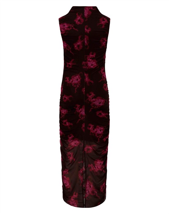 Esthe-M Kjole - Dark Florella Print